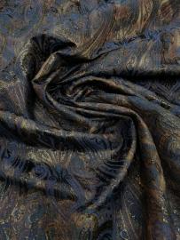 Ткань костюмно-плательная вискоза  жаккард  с люрексом  