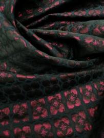 Ткань костюмно-плательная вискоза жаккард  с люрексом 