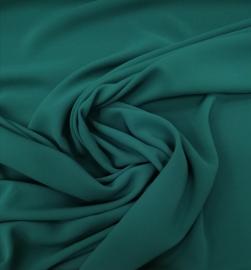 Ткань костюмно-плательная креп стрейч "Стефани"  Цвет Темно-бирюзовый