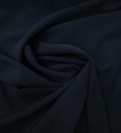 Ткань костюмно-плательная креп стрейч "Стефани"  Цвет Темно-синий