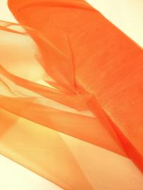 Ткань сетка с  люрексом Цвет Оранжевый