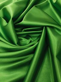 Ткань креп атлас стрейч Цвет Зеленый